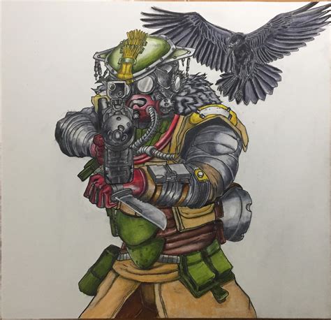 Bloodhound! Original drawing I did of my favorite Apex legends Character. : r/apexlegends