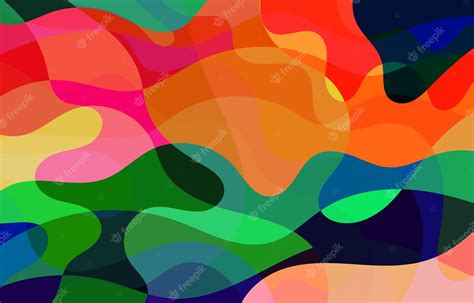 Premium Vector | Colorful Groovy background design concept