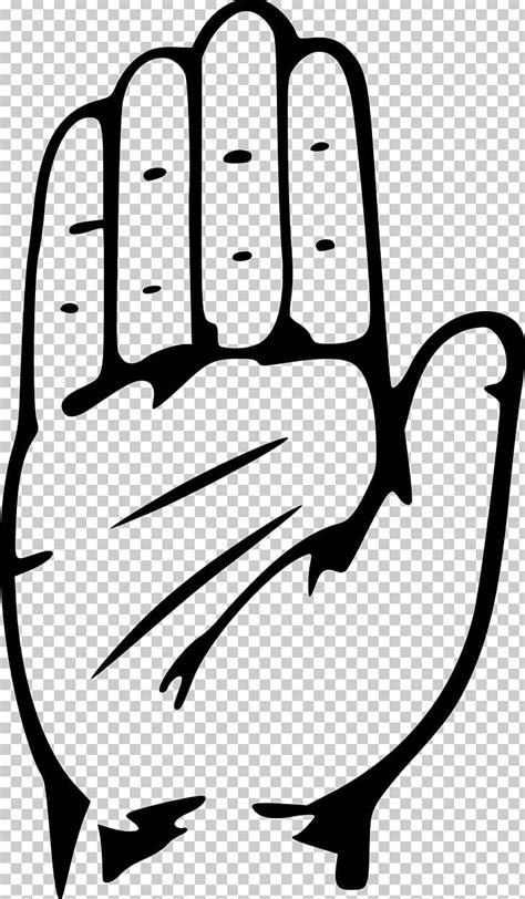 Indian National Congress Symbol Hand Computer Icons PNG, Clipart, Artwork, Black, Black And ...