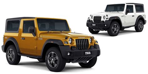 2023 Mahindra Thar 4WD Gains Two New Colours In India