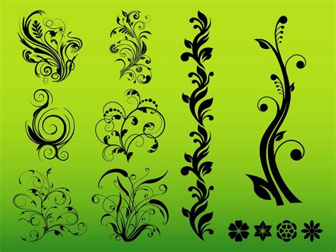 Flowers Decals Vector Art & Graphics | freevector.com