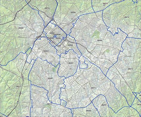 Charlotte Zip Codes - Mecklenburg County, NC Zip Code Map