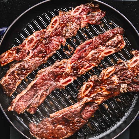 Kalbi - Korean BBQ Flanken Short Ribs - Posh Journal