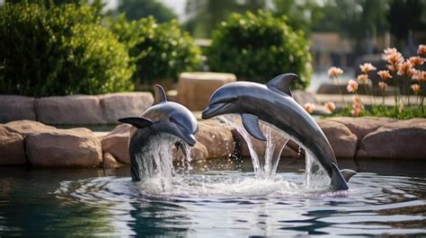 Premium AI Image | dolphin habitat free photo HD background