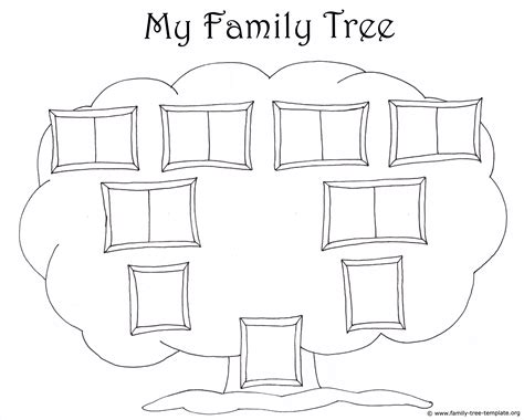 Family Tree Template for Kids: Printable Genealogy Charts