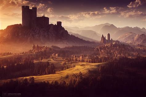 Medieval Castle Concept Art