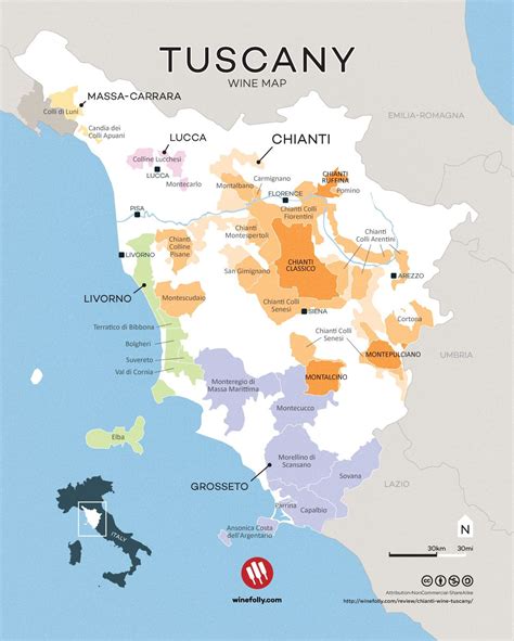 Tourist Map Of Tuscany