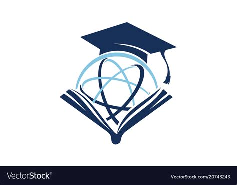 World education logo design template Royalty Free Vector