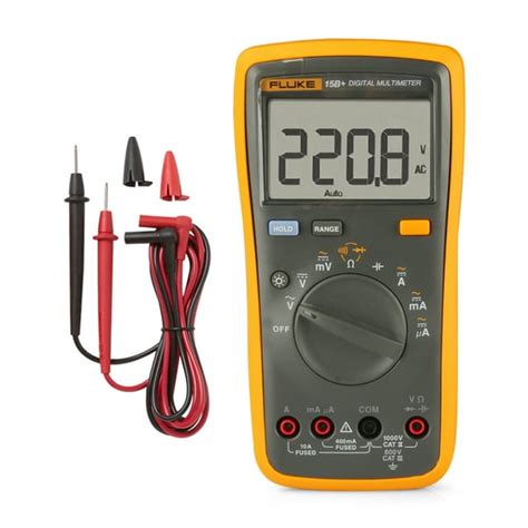 FLUKE F15B+ 4000 Counts Multimeter Portable Digital Multimeter Handheld ...