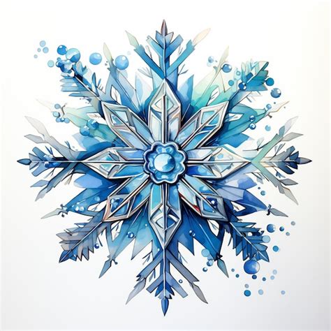 Premium AI Image | Watercolor Winter Snowflakes Holiday Art Graphic Designs for Cardmaking and ...