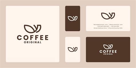 Premium Vector | Minimalist original coffee logo design for cafe shop market