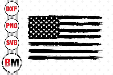 Distressed American Flag SVG, PNG, DXF Files By Bmdesign TheHungryJPEG ...