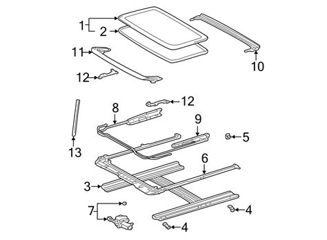 toyota Corolla Sunroof Guide Rail. W/SUNROOF - 6320201010 | Toyota, Fort Worth TX