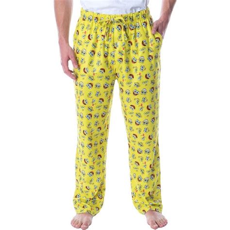 Nickelodeon Men's Spongebob Squarepants Expressions Loungewear Pajama ...