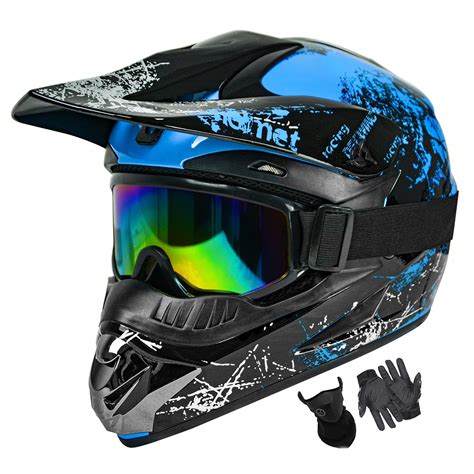 SanQing Motocross Helmet Youth Adult Dirt Bike Helmet Fashion Off-Road Mountain Bike Motorcycle ...