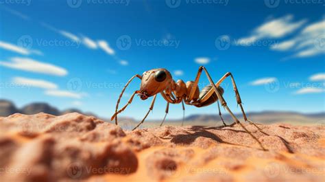 Photo of a Sahara Desert Ant in a Desert with blue sky. Generative AI 29259083 Stock Photo at ...