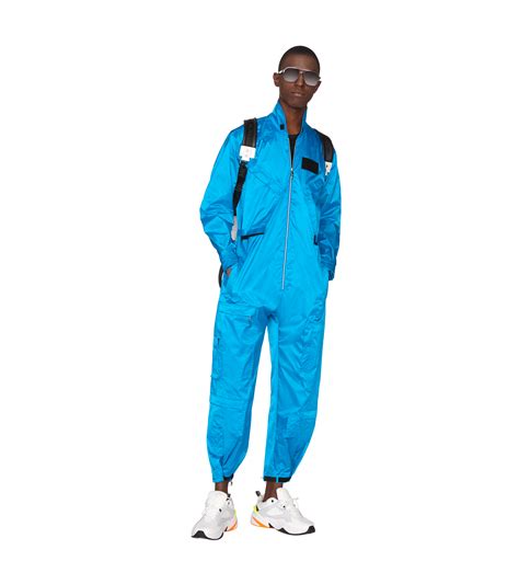 Small Nylon Parachute Jumpsuit Blue | MCM® US