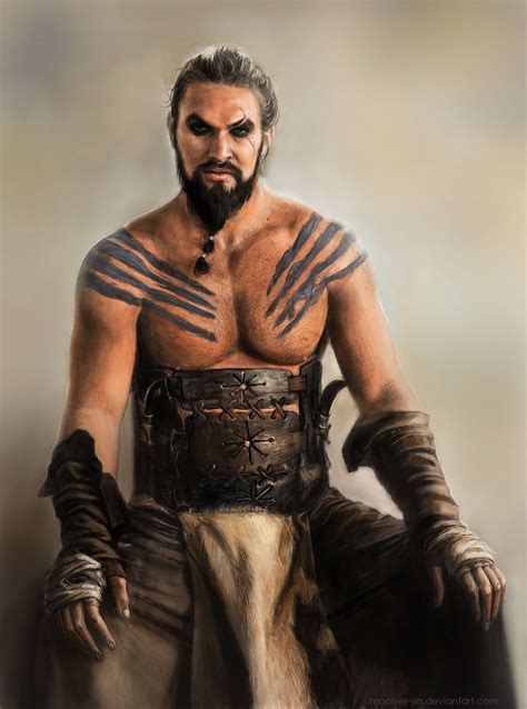 Portrait of Jason Momoa as Khal Drogo (Game of Thrones) on Behance