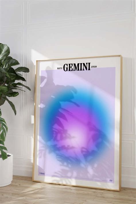 Gemini Zodiac Wall Art