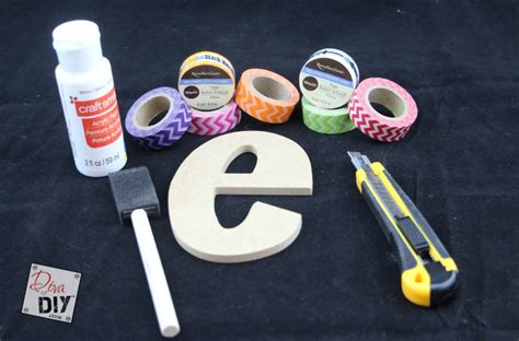 Washi Tape Letters | Diva of DIY