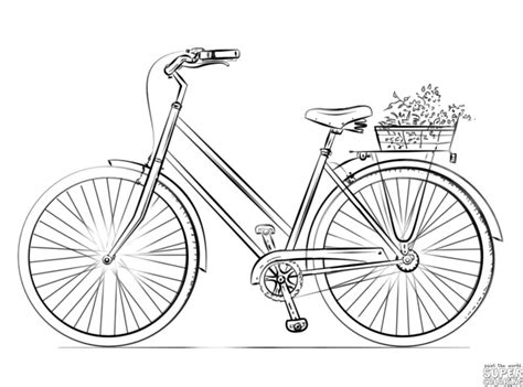 Kleurplaat Fiets Bicycle Drawing Bike Illustration Easy Drawings | Porn ...