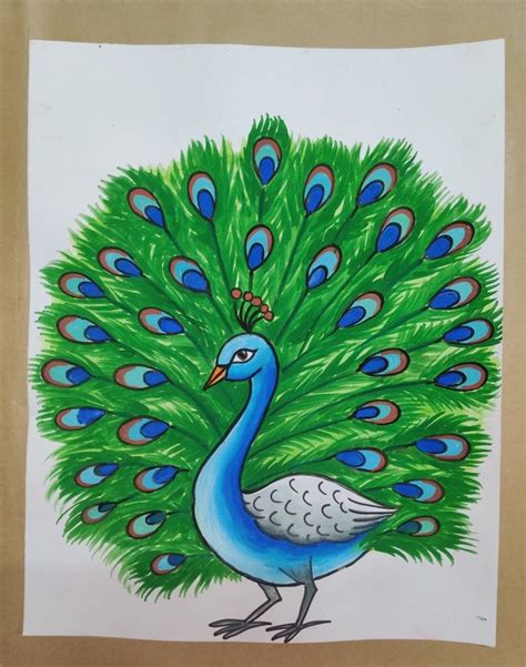 How To Draw A Peacock Step By Step With Oil Pastel Color E – NBKomputer