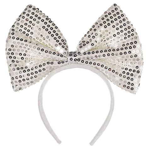 White Bow Headband 8 1/2in | Party City