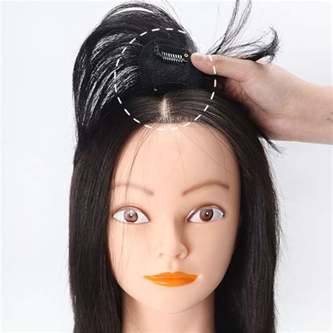 Women Clip In 100% Remy Human Hair Hairpiece Silk Top Closure Topper ...