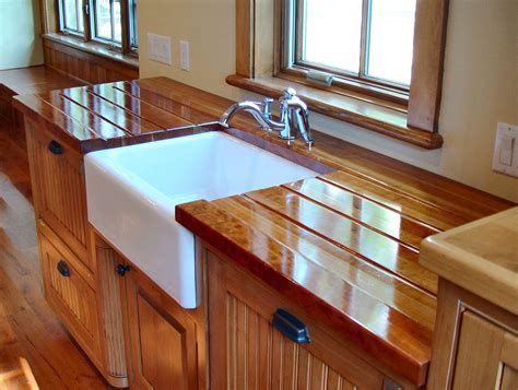 Sink Cutouts in Custom Wood Countertops