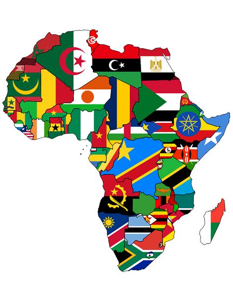 Flag Map of Africa! : r/Vexillmaps