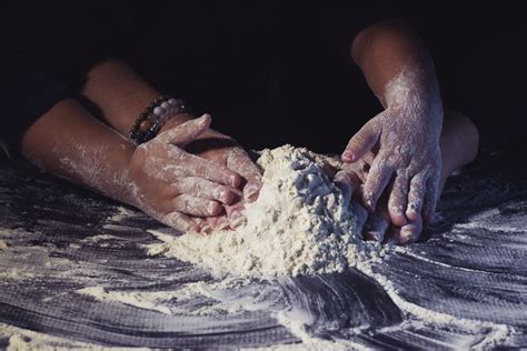 Two Sets of Hands Kneading Dough · Free Stock Photo