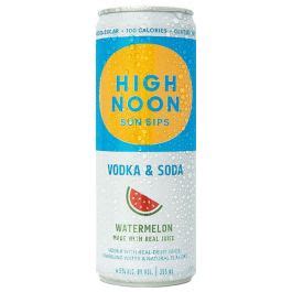 HIGH NOON WATERMELON VODKA & SODA 4PK 355ML CANS