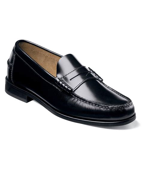 Florsheim Leather Shoes, Berkley Penny Loafers in Black for Men - Lyst