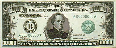 Salmon P. Chase On Money: $10,000 - Ten Thousand Dollar Bill