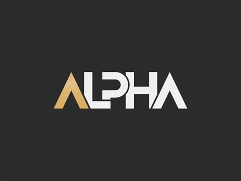 Alpha Logo by Rose Liang on Dribbble