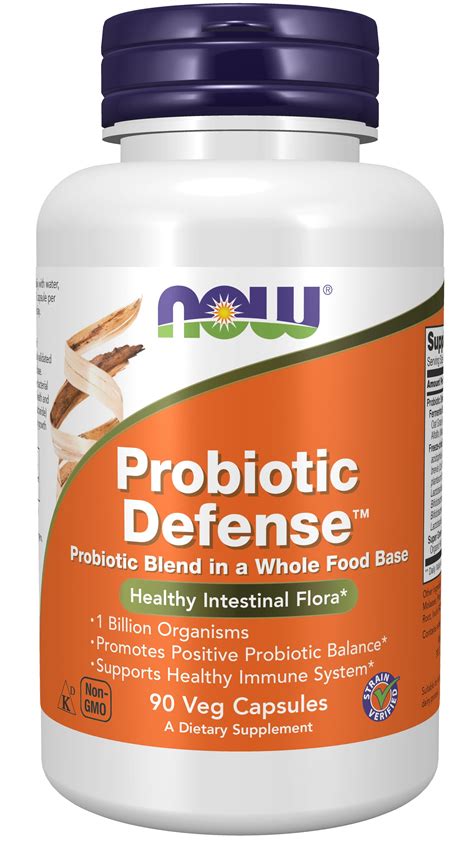 NOW Supplements, Probiotic Defense, Probiotic Blend in a Whole Food Base with 1 Billion ...