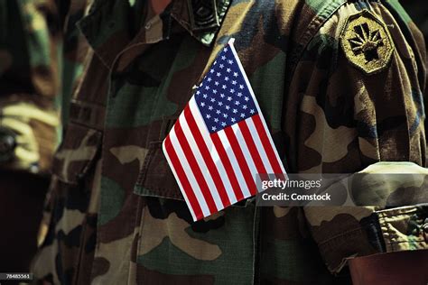 American Flag On Military Uniform High-Res Stock Photo - Getty Images