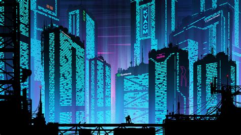 2560x1440 Resolution Cyberpunk Futuristic New Port City 1440P ...