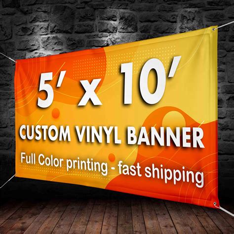 5x10' Custom Banners Vinyl Banner printing 13oz full | Etsy