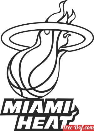 Miami Heat Logo Black And White