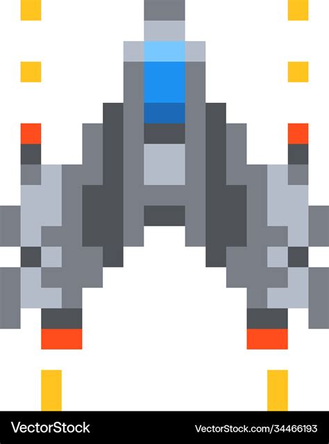 Spaceship Pixel Sprite - Volontariat