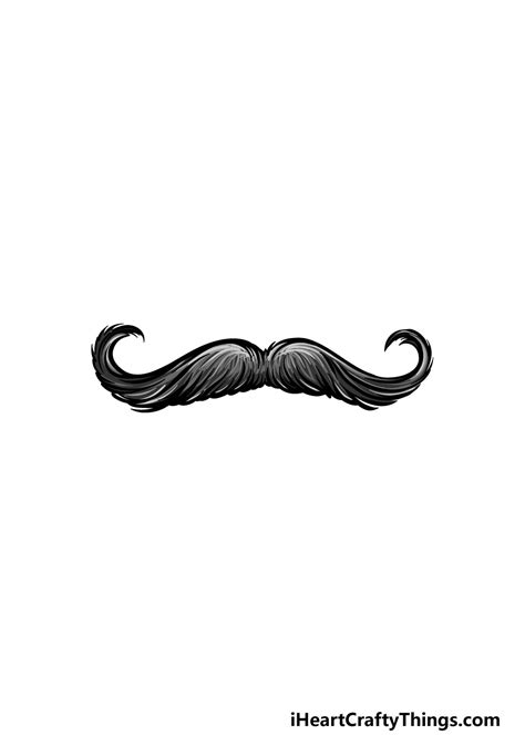 Mustache Drawing - How To Draw A Mustache Step By Step