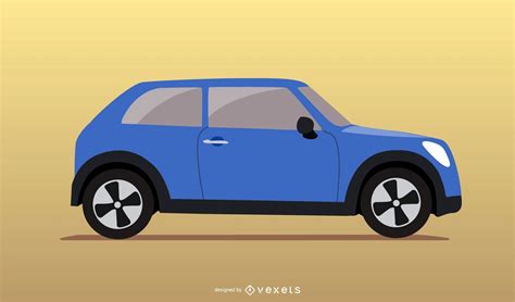 Blue Car Vector Vector Download