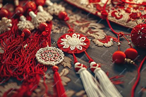 Premium Photo | The craftsmanship involved in creating intricate Martisor symbols