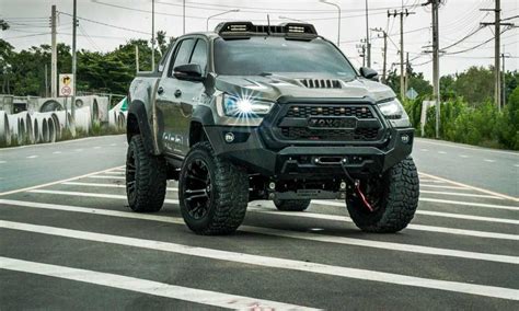 The Toyota Hilux has been given a rather drastic body kit by Thai off-roading specialists RAD ...