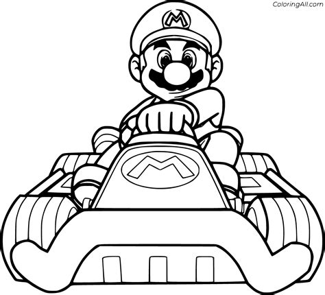 Mario Kart Coloring Pages (17 Free Printables) - ColoringAll