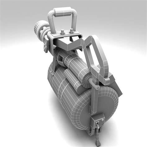 minigun team fortress 2 3d model