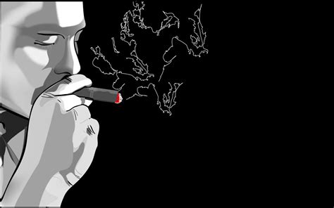 2736x1824 resolution | person smoking cigarette artwork digital ...