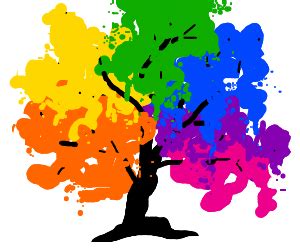 rainbow tree - Drawception