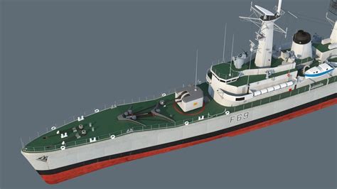 Leander class frigate 3D model | CGTrader